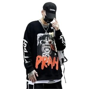 5/$25 Sails Garments Wild and Free Oversized‎ Sweatshirt Crewneck Streetwear